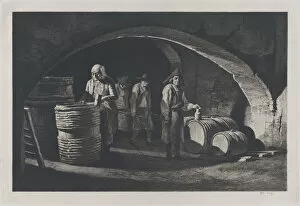 Barrel Maker Gallery: The Coopers, late 19th century reproduction of 1790 original