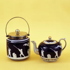 Kitchenware Prints: Copeland Spode golf-themed ceramics, c1905