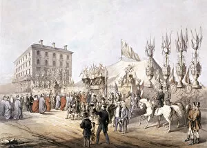 Caledonian Market Gallery: Copenhagen Fields, Islington, London, 1855. Artist: T Turner