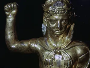 Copper alloy figure of Hercules wearing a lion skin, 2nd century