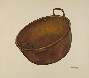 Copper Candy Vessel, c. 1939. Creator: William Ludwig