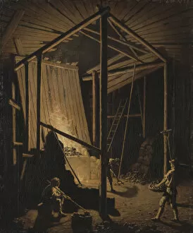 Pehr 1732 1816 Collection: Copper Foundry at the Falun Mine, ca 1784
