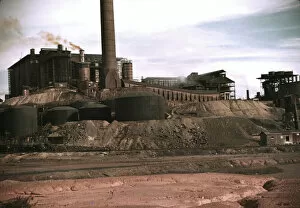 Slides Color Gmgpc Gallery: Copper mining and sulfuric acid plant, Copperhill, Tenn. 1940. Creator: Marion Post Wolcott