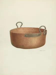 Edward Jewett Prints: Copper Vat, c. 1940. Creator: Edward Jewett