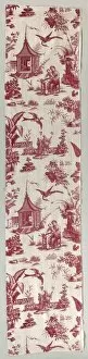 Chambers Gallery: Copperplate-Printed Cotton, 1700s. Creator: Unknown