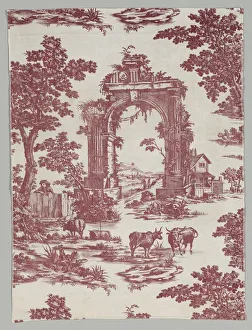 John Collins Prints: Copperplate Printed Cotton, 1765. Creator: John Collins (British), firm of