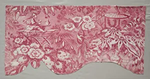 Copperplate Printed Textile, early 1800s. Creator: Unknown