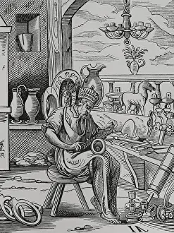Working Class Prints: Coppersmith, 16th century, (1878). Creator: Unknown