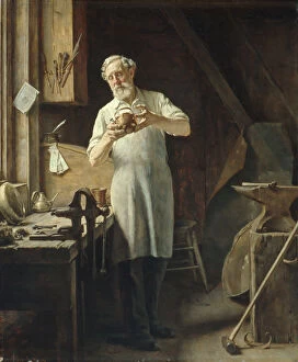 Anvil Gallery: The Coppersmith, ca. 1898. Creator: Edgar Melville Ward