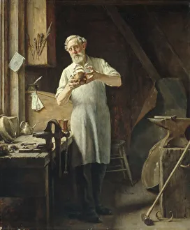 Vice Prints: The Coppersmith, ca. 1898. Creator: Edgar Melville Ward