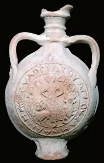 Coptic Pilgrim Flask, 4th-5th century
