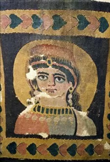 5th Century Collection: Coptic Textile Portrait of Ariadne, 5th century