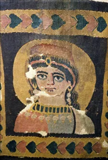 Louvre Prints: Coptic Textile Portrait of Ariadne, 5th century