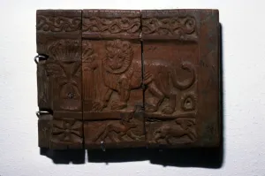 Cairo Prints: Coptic wooden carving of lion, 6th-7th century