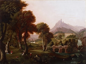 Cole Prints: Copy of Dream of Arcadia by Thomas Cole, about 1863. Creator: Unknown
