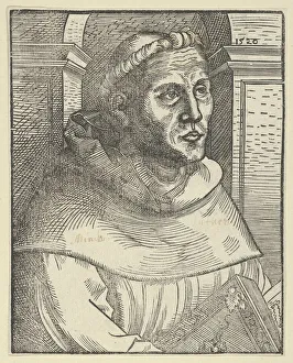 Copy of Luther as an Augustinian Friar, Half Length, 1520. 1520. Creator: Anon