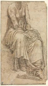 Circle Of Prints: Copy of a Roman Statue of a Seated Woman, second half of 15th century