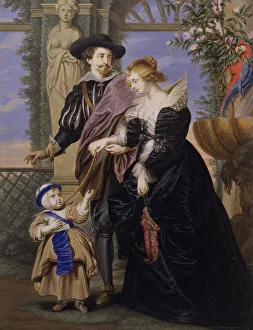 Lens Prints: Copy after Rubens, His Wife Helena Fourment (1614-1673), and Their Son Frans