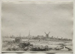 Copy of View of Amsterdam from the North West, 1700s. Creator: Unknown