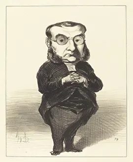 Protestantism Prints: Coquerel, 1849. Creator: Honore Daumier