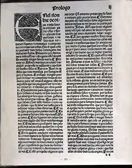 The corbacho (Facsimile), preface to the printed work in Seville, 1498, work by