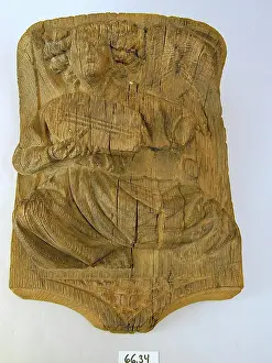 Legs Crossed Prints: Corbel, 15th century. Creator: Unknown