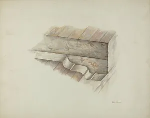 Towner Edith Prints: Corbel, 1939. Creator: Edith Towner