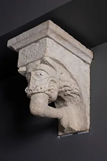 Corbel with Animal Mask with Teeth Fastened on Human Leg from the Monastery Church of Corbel with Animal Mask with Teeth Fastened on Human Leg from the Monastery Church of