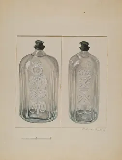 Cordial Bottle, c. 1936. Creator: Gertrude Lemberg