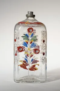 Clark Art Institute Prints: Cordial Bottle, c1775-1810. Creator: Unknown