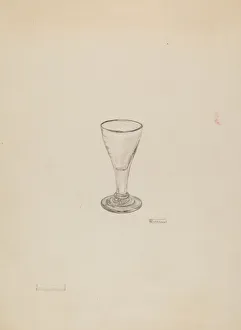 Liqueur Prints: Cordial Glass, c. 1936. Creator: Frank Fumagalli