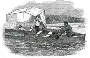 Modesty Prints: Cordingly's Floating Bath, 1850. Creator: Hare
