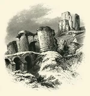 Corfe Castle Gallery: Corfe Castle, c1870