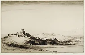 View To Land Prints: Corfe Castle, c1892-1936. Creator: Albany E Howarth