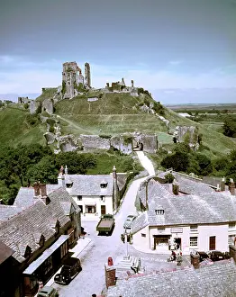 Eleventh Century Prints: Corfe Castle, Dorset, c1955-1970. Creator: Arthur Charles Kirby Ware