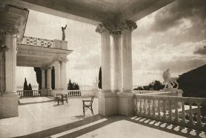 Corfou et l'Achilleion; les terrasses. 1916. Creator: B. Borri