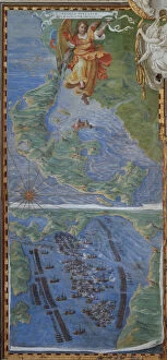Turkish Fleet Gallery: Corfu island and The Battle of Lepanto, 1583