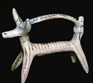 Corinthian terracotta bull, 6th century BC