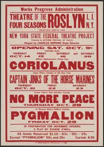 Shaw George Bernard Prints: Coriolanus, Roslyn, NY, [1930s]. Creator: Unknown