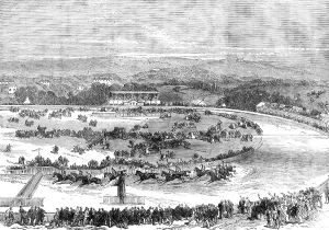 Jump Prints: Cork Park Races: the Grand National Steeplechase, 1869. Creator: Unknown