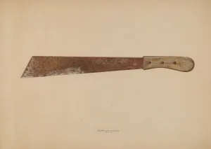 Machete Prints: Corn Knife, 1939. Creator: Walter Praefke