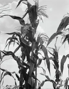 Crop Prints: Corn, Washington County, Mississippi, 1937. Creator: Dorothea Lange