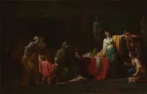 Cornelia Prints: Cornelia, Mother of the Gracchi, 1781. Artist: Peyron, Jean-Francois-Pierre (1744-1814)