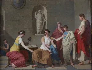 Suvee Prints: Cornelia, mother of the Gracchi, c. 1793. Creator: Suvee, Joseph-Benoit (1743-1807)