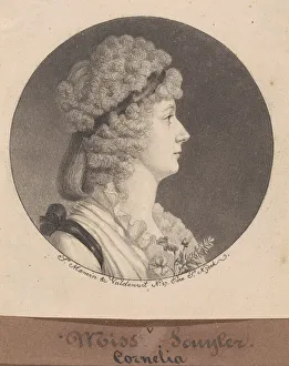 Hairband Prints: Cornelia Schuyler Morton, 1797. Creator: Charles Balthazar Julien Fé