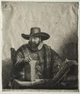 Cornelis Claesz Anslo, Mennonite Preacher, 1641. Creator: Rembrandt van Rijn (Dutch, 1606-1669)