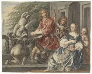 Washing Hands Prints: Cornelis de Wit and his family, 1849-1917. Creator: Matthijs Maris