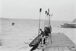 Rower Prints: Cornell crew, between c1910 and c1915. Creator: Bain News Service