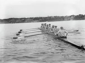 River Hudson Prints: Cornell Varsity, Po'k'psie 6/17/11, 1911. Creator: Bain News Service