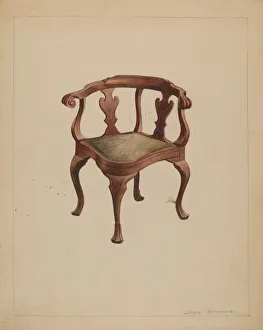 Corner Chair Prints: Corner Chair, 1936. Creator: Lorenz Rothkrantz